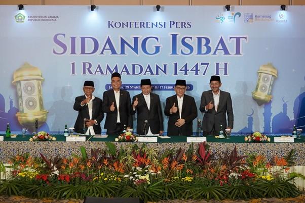 Pemerintah Tetapkan 1 Ramadan 1447 H Jatuh pada 19 Februari 2026