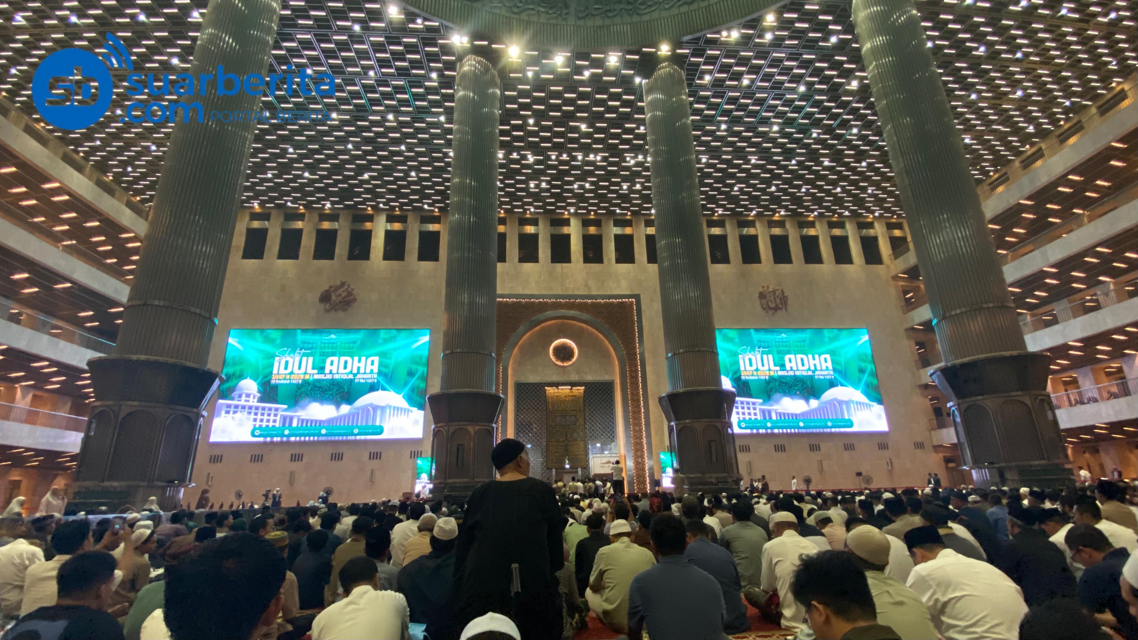 Suasana Hari Idul Adha di Masjid Istiqlal, Salat Id Dihadiri Wakil Presiden Gibran