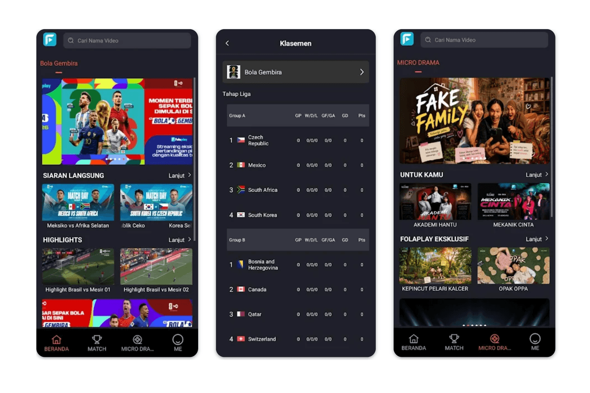 Platform Aplikasi Folaplay Resmi Diluncurkan di Android untuk Menyiarkan Piala Dunia 2026 